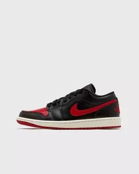 Кроссовки Jordan Wmns Air Jordan 1 Low 'Bred Sail', цвет black/gym red-sail