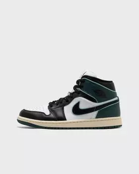 Кроссовки Jordan Wmns Air Jordan 1 Mid Se, цвет white/black-light dew-oxidized gree