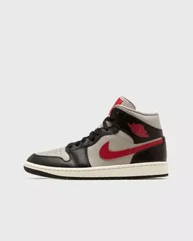 Кроссовки Jordan Wmns Air Jordan 1 Mid, цвет black/gym red-college grey-sail