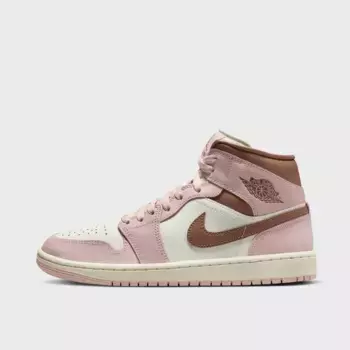 Кроссовки Jordan WMNS Air Jordan 1 Mid, розовый/коричневый/белый