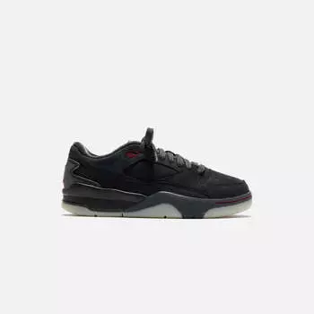 Кроссовки Jordan x Who Decides War WMNS Flight Court SP, цвет Black/Varsity Red/Off Noir/Muslin