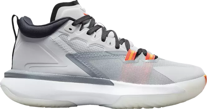 Кроссовки Jordan Zion 1 GS Light Smoke Grey, серый