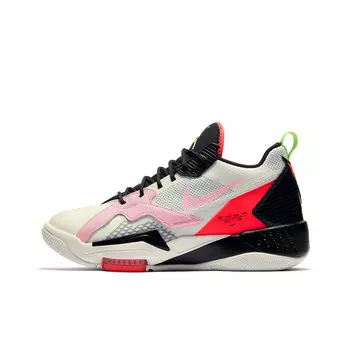 Кроссовки Jordan Zoom 92 Vintage Basketball Shoes Men Mid-top Beige/White/Pink, цвет Off White