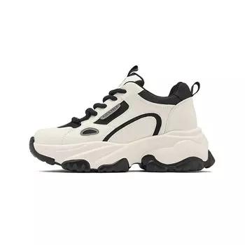 Кроссовки JOSINY Chunky Sneakers Women's Low-top, бежевый/черный