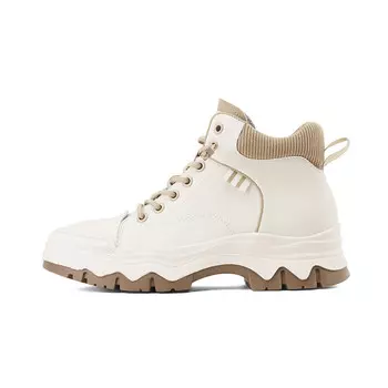 Кроссовки JOSINY Lifestyle Shoes Women's High-top, бежевый/черный