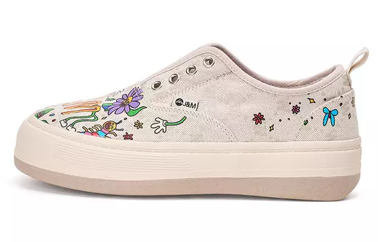 Кроссовки Joy&Mario Skateboarding Shoes Women's Low-top, розовый