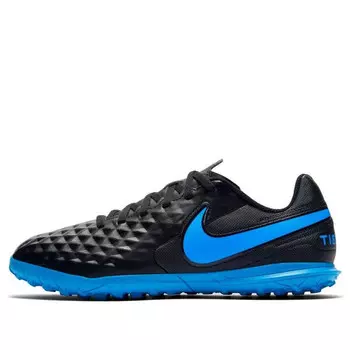 Кроссовки jr. legend 8 club tf turf 'black blue' Nike, черный