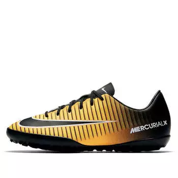 Кроссовки jr mercurialx victory 6 tf 'yellow black' Nike, желтый