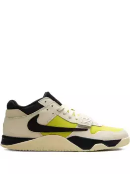 Кроссовки Jumpman Jack TR Muslin/Black/Bright Cactus из коллаборации с Travis Scott Jordan, нейтральный