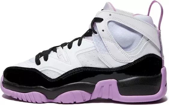 Кроссовки Jumpman Two Trey Jordan, цвет White/Black/Barely Grape/Rush Fuchsia