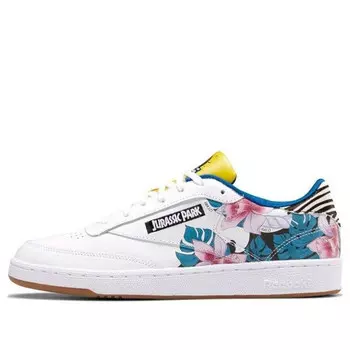 Кроссовки jurassic park x club c 85 'dennis nedry' Reebok, белый
