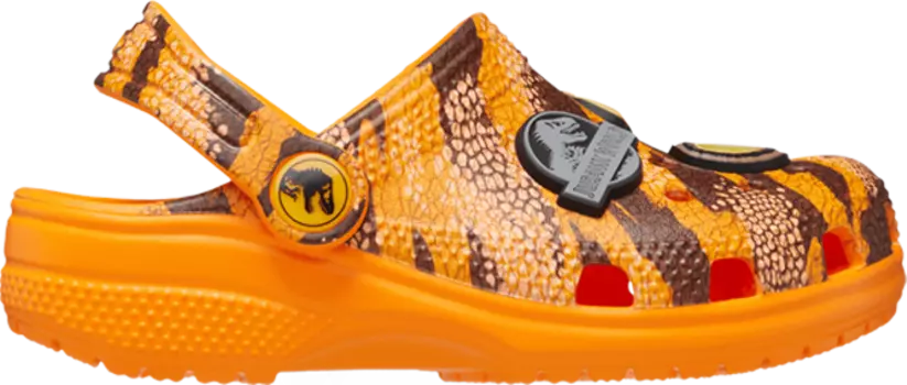 Кроссовки Jurassic World x Classic Clog Toddler 'Orange Zing', оранжевый