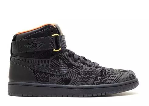 Кроссовки JUST DON X AIR JORDAN 1 HIGH STRAP 'BHM', черный