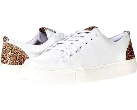 Кроссовки KAANAS Paris Lace-Up Sneaker with Contrast Heel, леопардовый