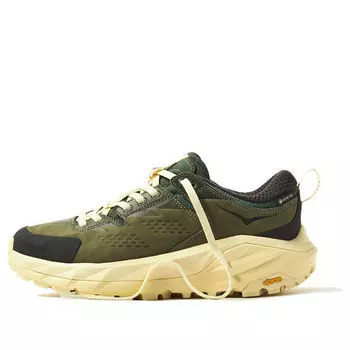 Кроссовки kaha x end. low gore-tex 'overland' Hoka One One, зеленый