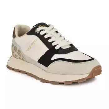 Кроссовки Kalah на каждый день со шнуровкой и круглым носком Nine West, цвет ivory black