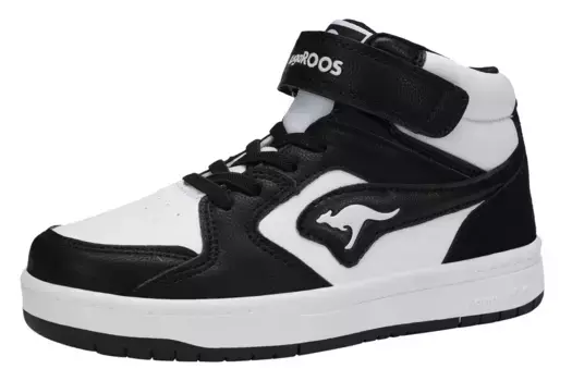 Кроссовки KangaROOS "K-CP Hogan EV", с застежкой-липучкой, черный, белый