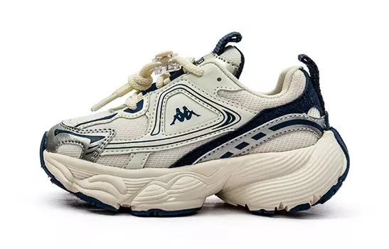 Кроссовки Kappa Kids Kids Lifestyle Shoes Kids Low-top Beige/Blue, бежевый/синий