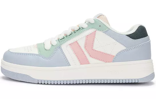 Кроссовки Kappa Skateboarding Shoes Women's Low-top Gray/White/Green, зеленый