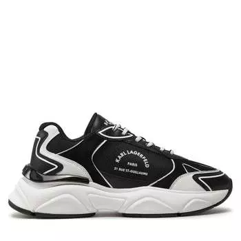 Кроссовки KARL LAGERFELD KL56538 Black Lthr/Textile 400, черный