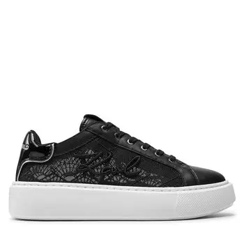 Кроссовки KARL LAGERFELD KL62228 Black Lthr/Textile 400, черный
