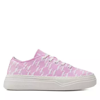 Кроссовки KARL LAGERFELD KL63421 Lilac Knit Text w/White KV1, фиолетовый