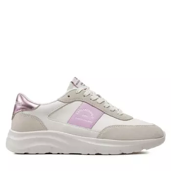 Кроссовки KARL LAGERFELD KL63624 White Lthr /Text W/Lilac 41V, белый