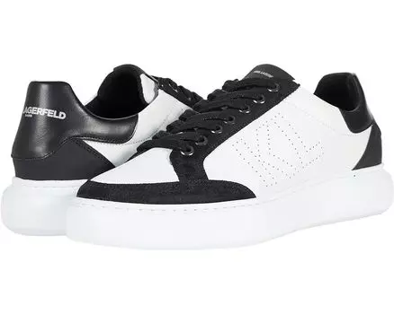 Кроссовки Karl Lagerfeld Paris Perforated KL Lace-Up Sneaker, белый