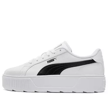 Кроссовки karmen leather 'white black' Puma, белый