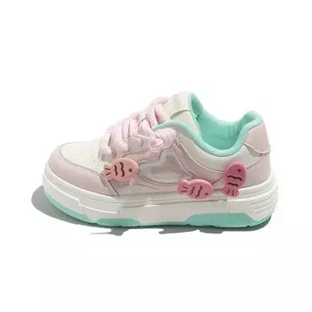 Кроссовки KATHRYN WILSON Skateboarding Shoes Women's Low-top, бежевый