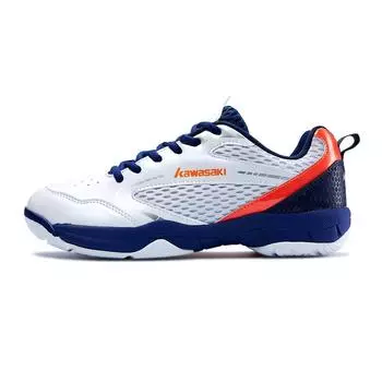 Кроссовки Kawasaki Badminton Shoes Unisex Low-top White/blue, голубой