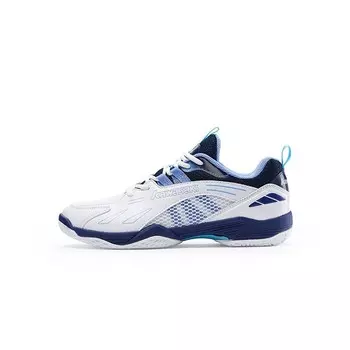 Кроссовки Kawasaki Ball Mania Series Badminton Shoes Unisex Low-top, белый/синий