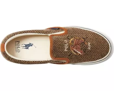 Кроссовки Keaton Slip-On Sneaker Polo Ralph Lauren, коричневый