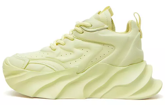 Кроссовки KEDDO Chunky Sneakers Unisex Low-top, светло-желтый