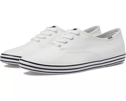 Кроссовки Keds Champion Canvas, цвет White/Navy Midsole Stripe