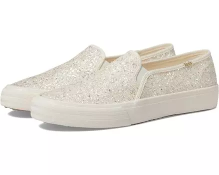 Кроссовки Keds Double Decker Glitter, цвет Cream