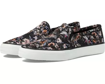 Кроссовки Keds Double Decker Slip On, цвет Black/Multi Floral Print