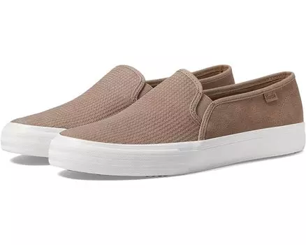 Кроссовки Keds Double Decker Slip On, цвет Tan Houndstooth