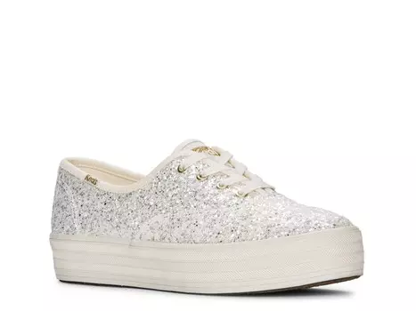 Кроссовки Keds Glitter, бежевый