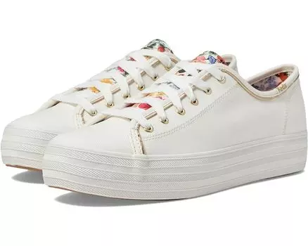 Кроссовки Keds Keds X Rifle Paper Triple Kick Blossom, цвет White/Multi