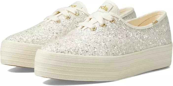 Кроссовки Keds Point Lace Up, цвет Cream Glitter