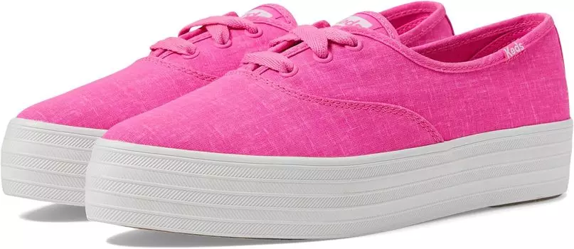 Кроссовки Keds Point Lace Up, цвет Fuchsia Linen