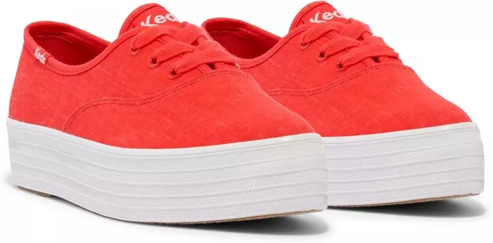Кроссовки Keds Point Lace-Up, цвет Red Linen