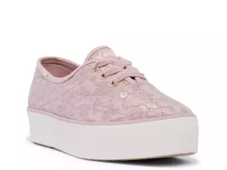 Кроссовки Keds Point Platform Sneaker — женские, светло-розовый/золотистый металлик