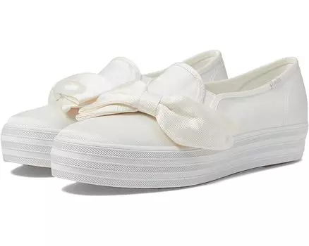 Кроссовки Keds Triple Decker, цвет White Bow Celebrations