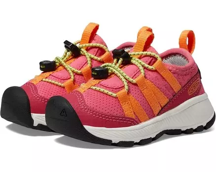 Кроссовки KEEN Kids Motozoa Comfortable Easy On Breathable Lightweight Athletic, цвет Jazzy/Evening Primrose