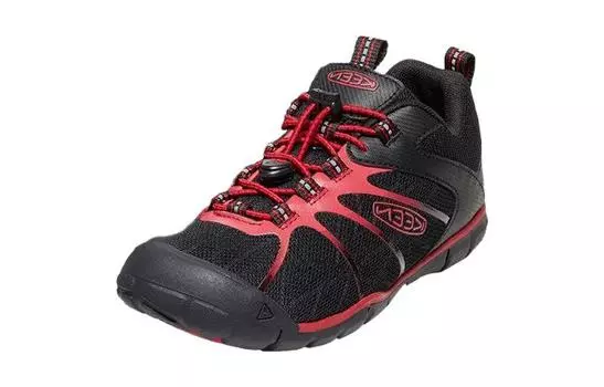 Кроссовки KEEN Kids Outdoor Shoes GS Low-top Black/carpet Red, черный/красный