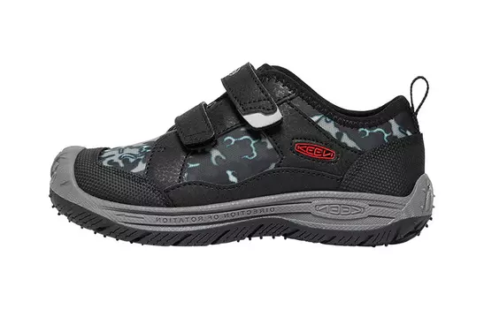 Кроссовки KEEN Kids Outdoor Shoes PS Low-top Black/pattern Camouflage, черный