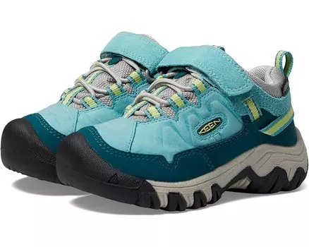 Кроссовки KEEN Kids Targhee 4 Low Height Durable Comfortable Waterproof, цвет Reef Waters/Daiquiri Green