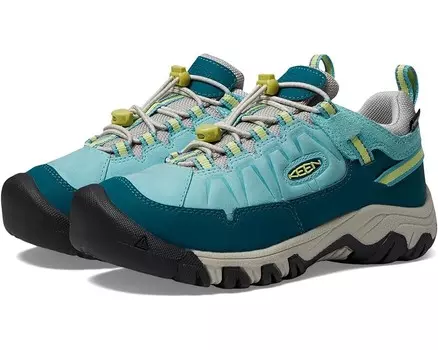 Кроссовки KEEN Kids Targhee 4 Low Height Durable Comfortable Waterproof, цвет Reef Waters/Daiquiri Green